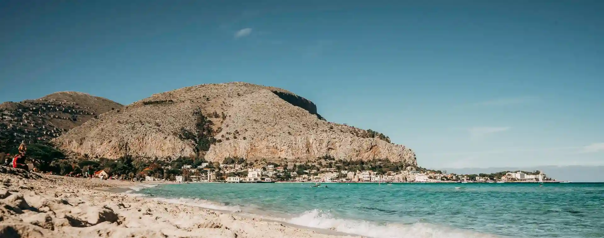 visuale panoramica di un promontorio siciliano immerso nel mare